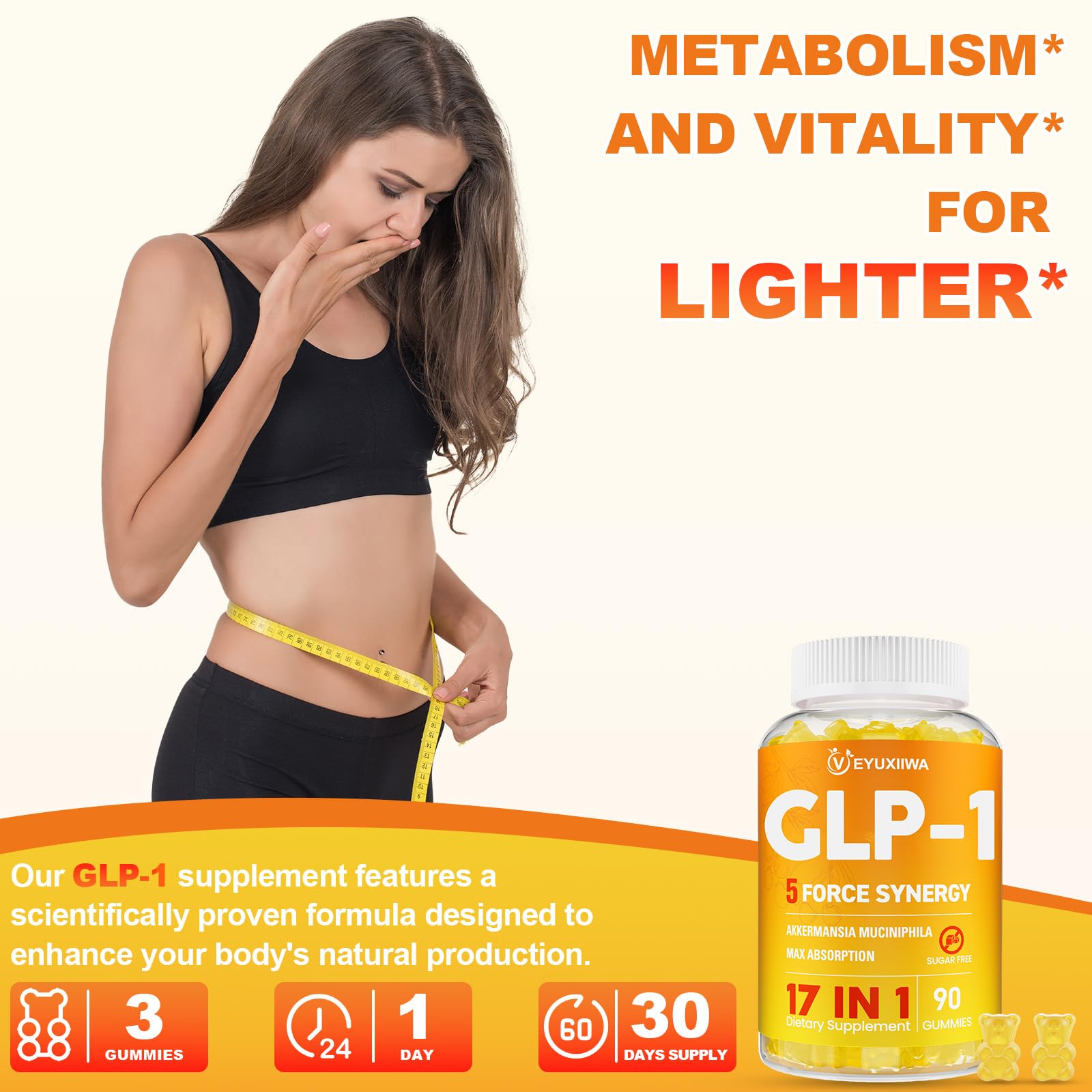 Veyuxiiwa GLP-l vegan label close-up confirms allergen-friendly formula.