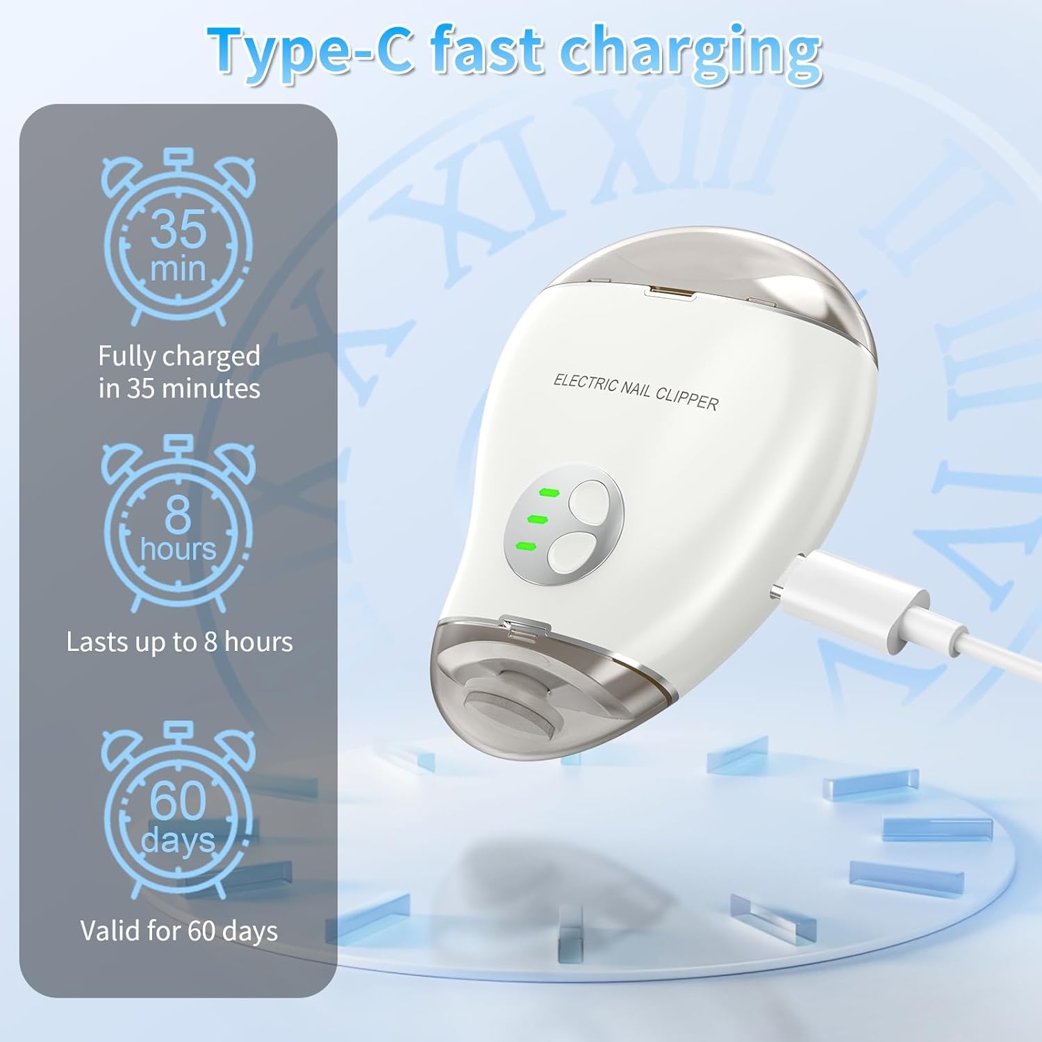 VGVR Baby nail clipper operating quietly with gentle support for kids