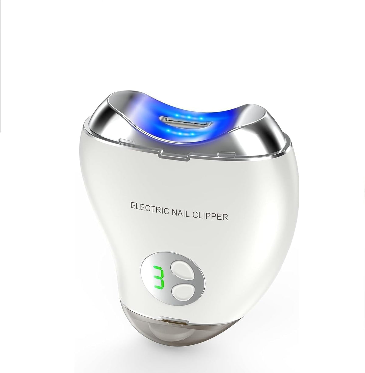 VGVR Electric Nail Clipper with LED light for precise nighttime trimming