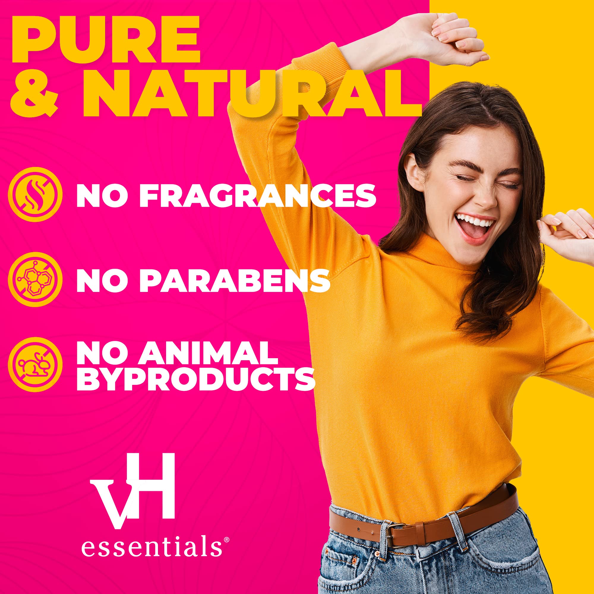 vH essentials freshness scene after use suggesting odor control
