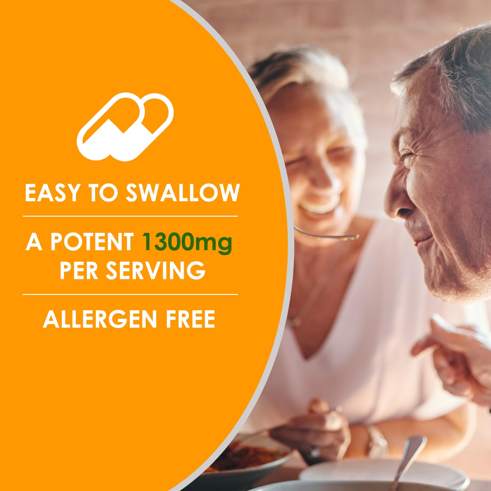VH Nutrition FoodBoost MAX turmeric ingredient close-up suggests digestion support.