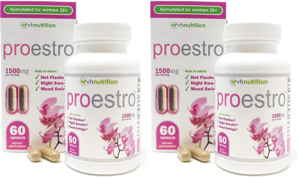 VH Nutrition PROESTRO bottle for daily estrogen support and balanced energy.