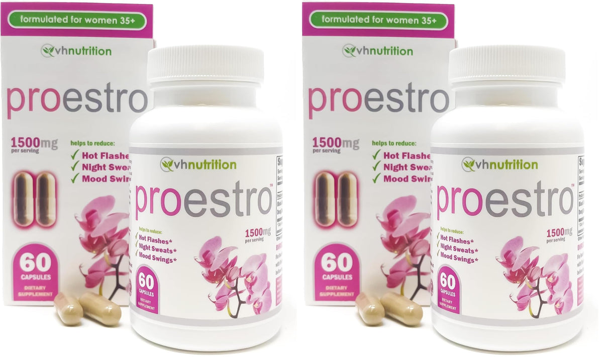 VH Nutrition PROESTRO bottle for daily estrogen support and balanced energy.