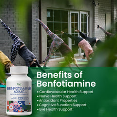 VHC Benfotiamine 600mg veggie capsules ready for daily use.