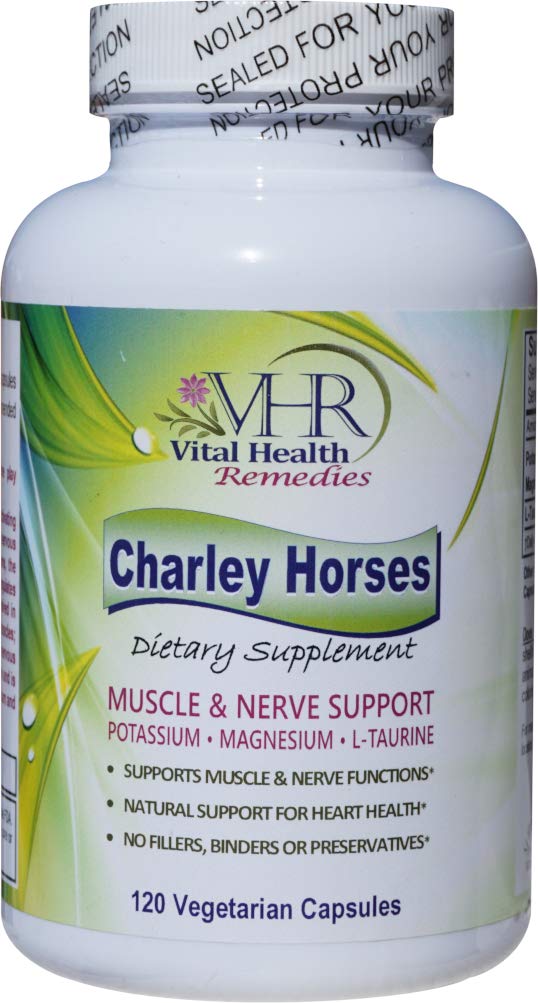 Vital Health Remedies Charley Horses bottle with preservative-free formula for muscle and nerve support