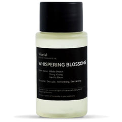 Vibeful Whispering Blossoms bottle-front showing signature scent profile