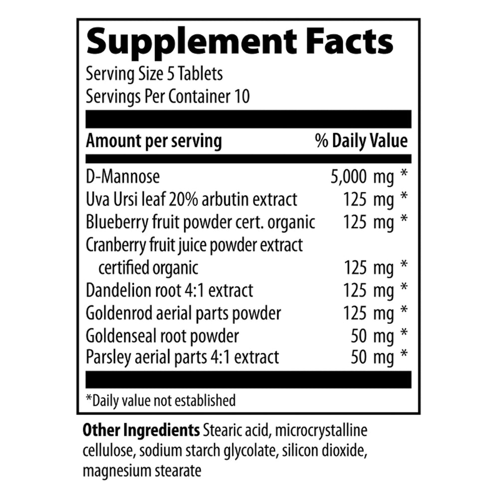 Vibrant Health U.T. Vibrance tablets arranged for daily urinary support and flexibility.