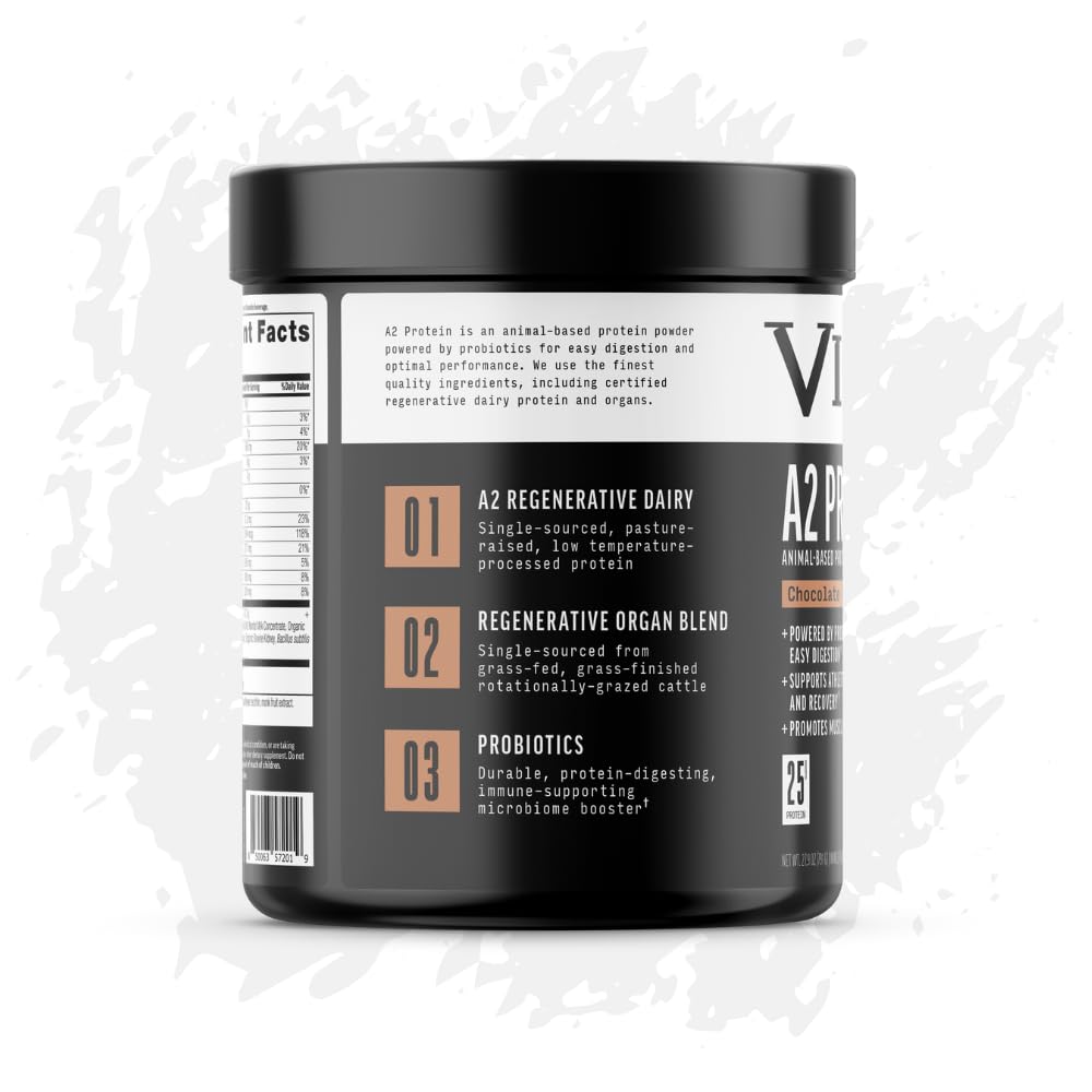 Vicera A2 prepared chocolate milk shake ready for a post-workout treat.