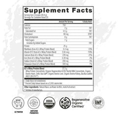 VICERA A2 Protein Powder Vanilla Creme scoop showing convenient serving size