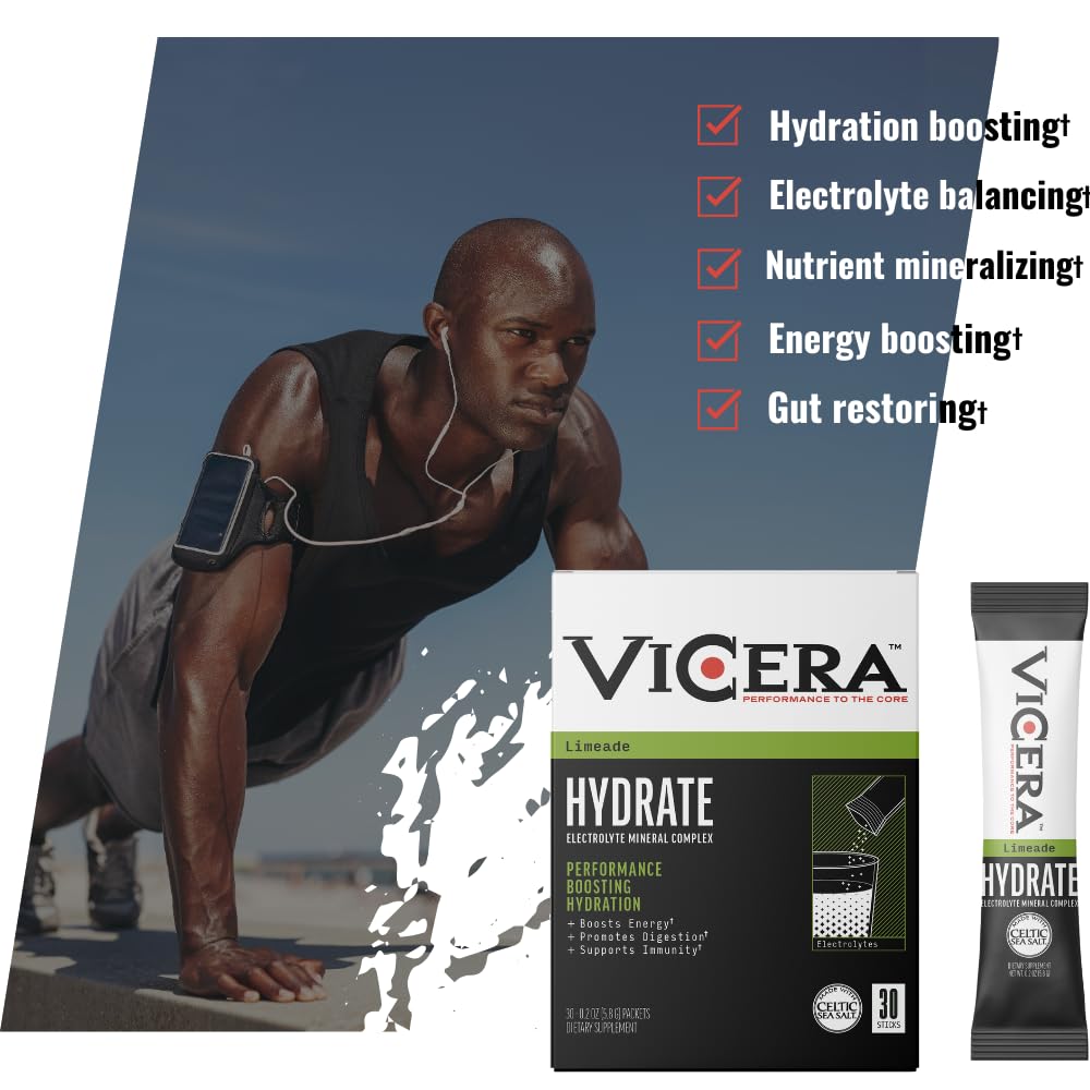 VICERA probiotic Bacillus subtilis AB22 component highlighted for digestion support.