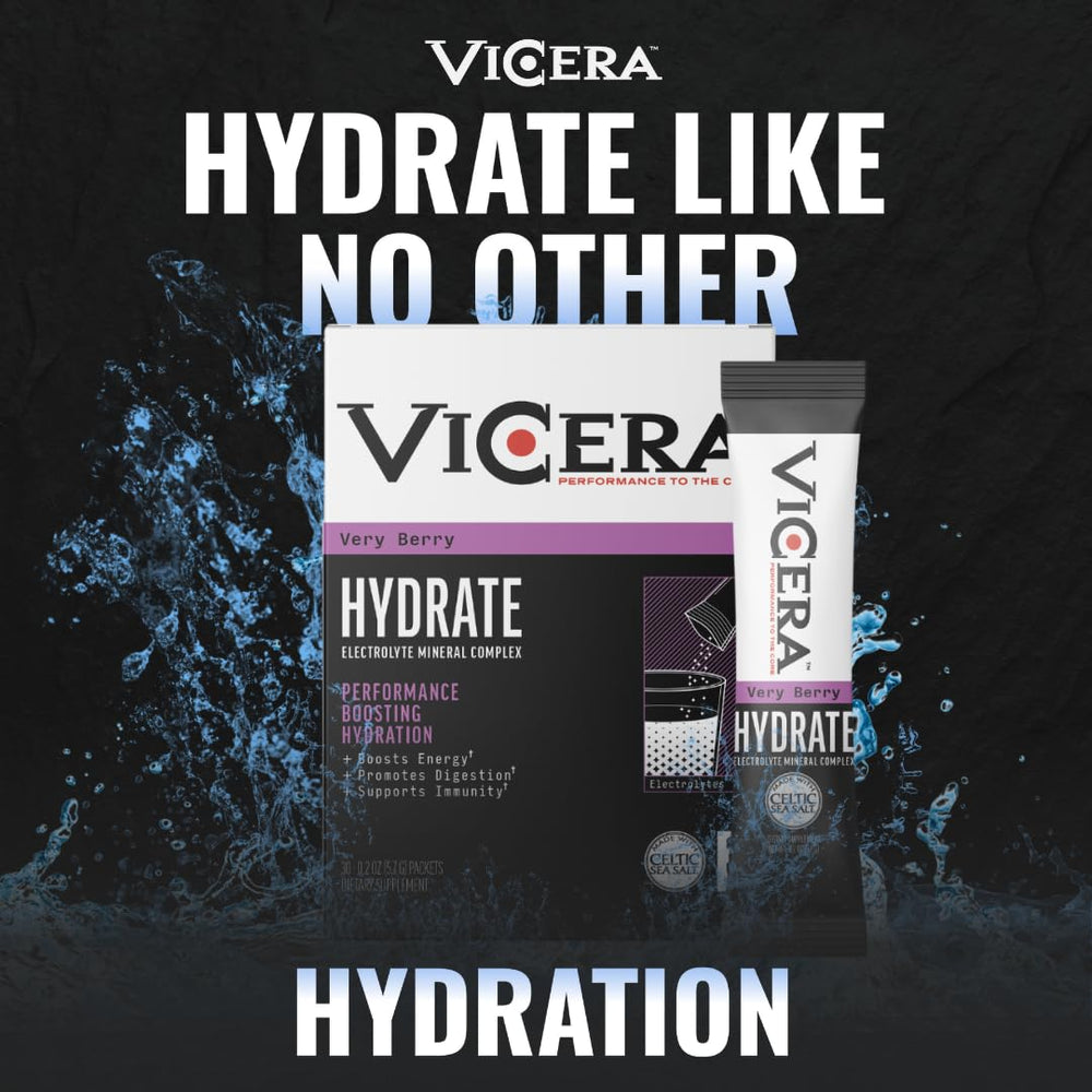 VICERA Hydrate supports hydration during travel, workouts, and busy days.