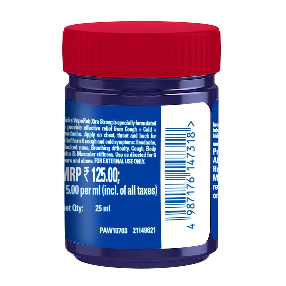 Close-up of chest application of Vicks VapoRub for soothing comfort.