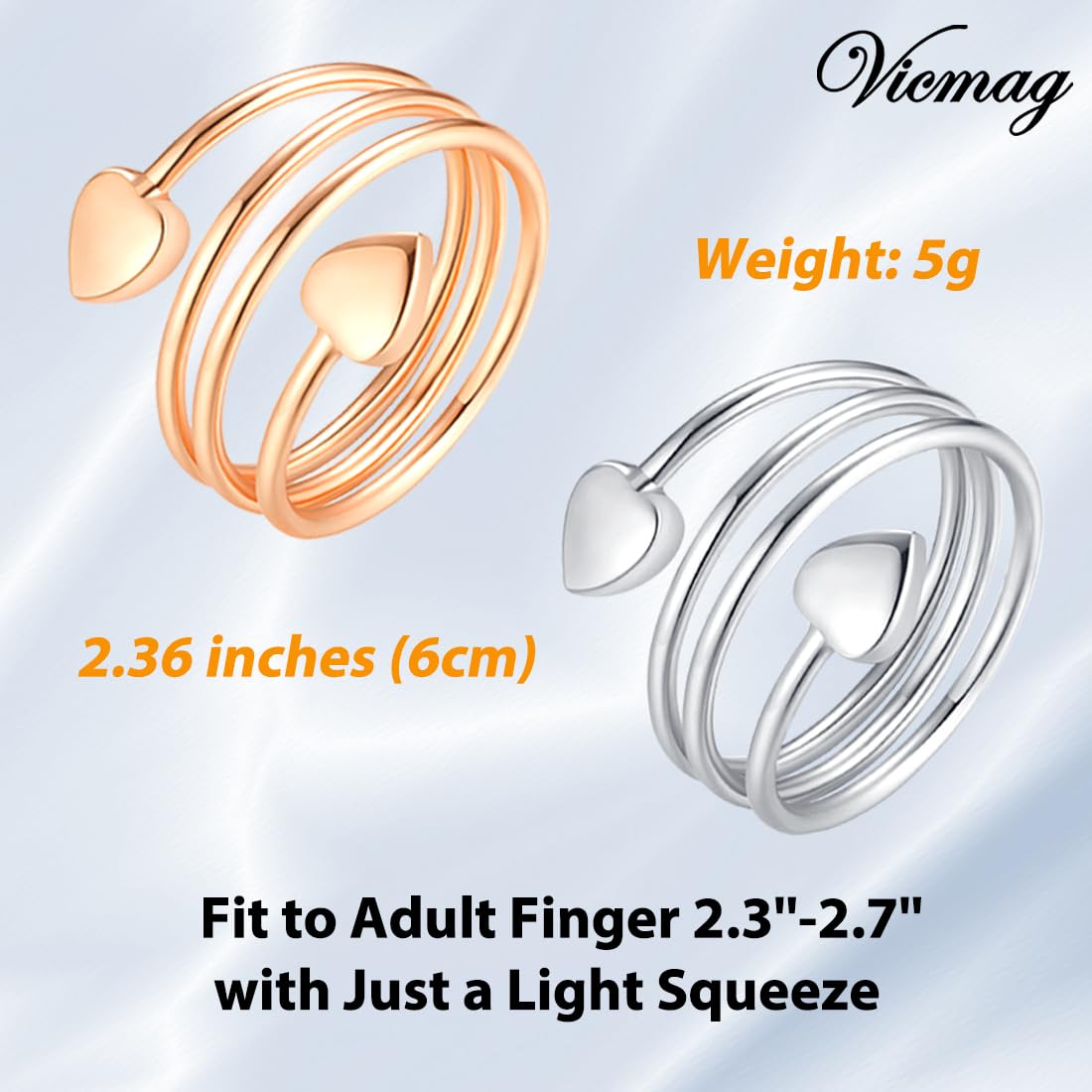 Vicmag anillo cobre magnético con acabado protector, resistente a la oxidación