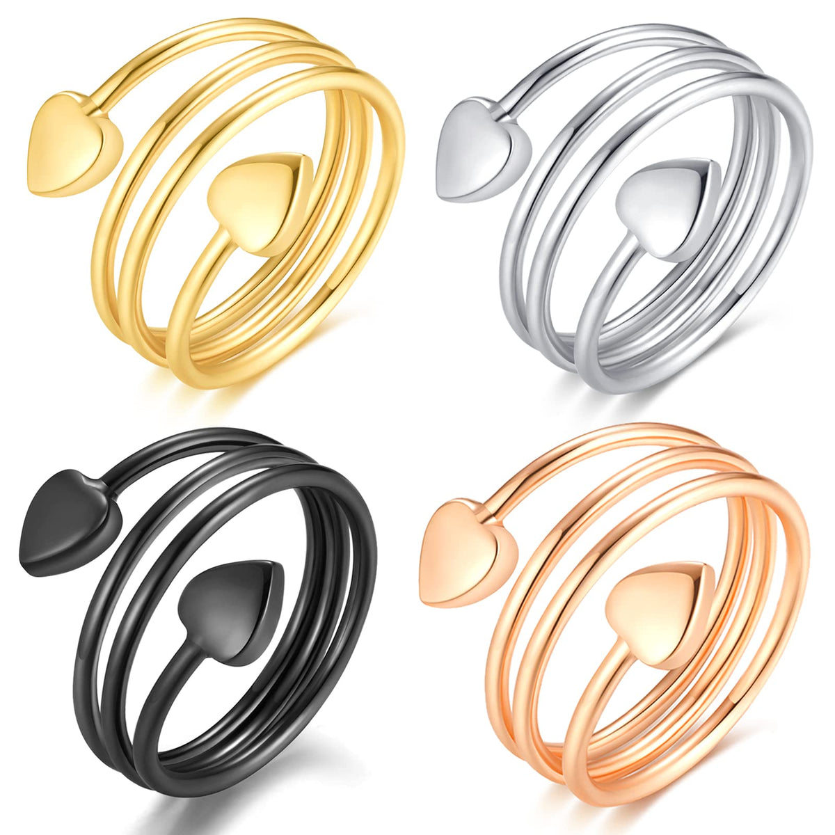 Vicmag anillo cobre magnético diseño de corazón, uso diario