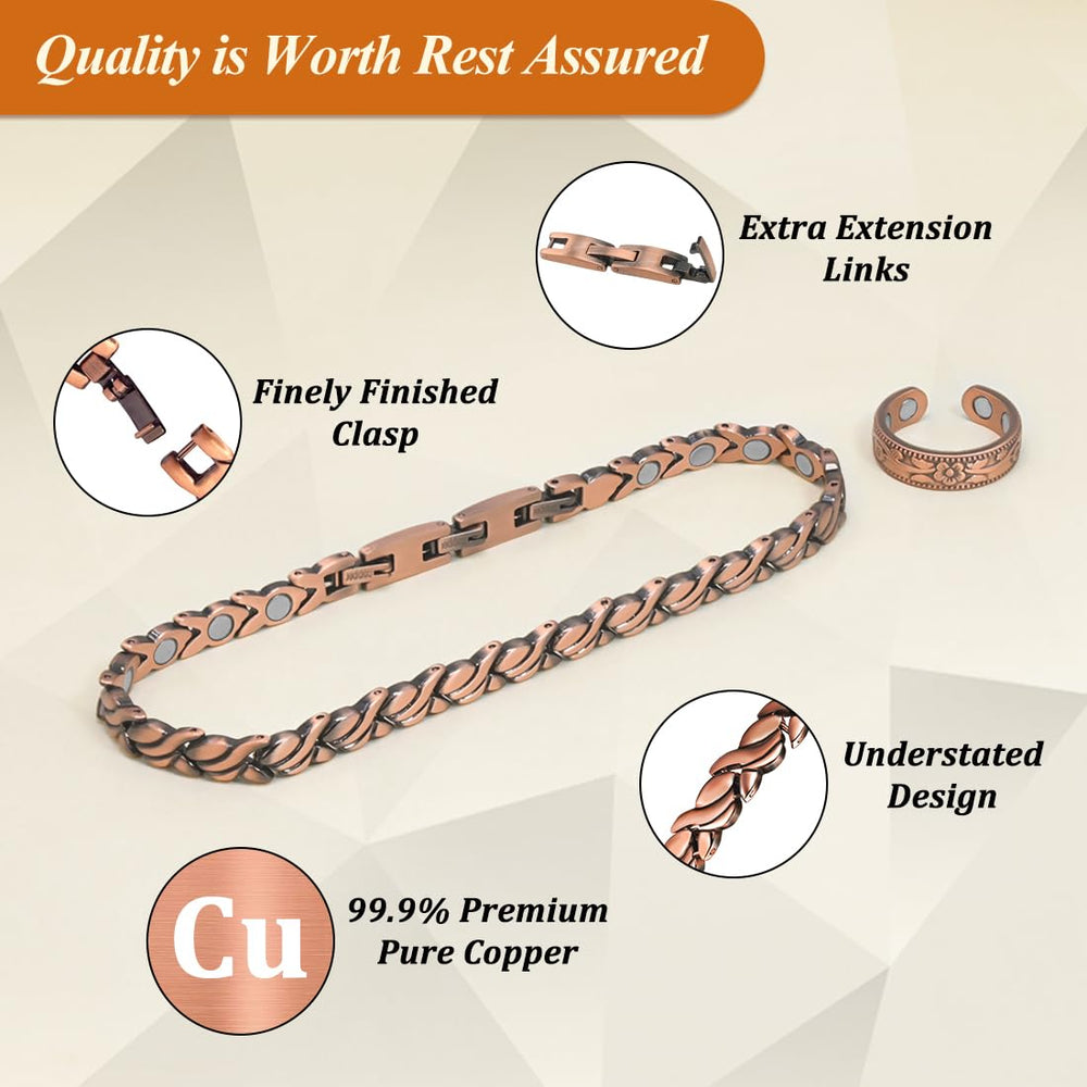 Vicmag copper anklet in gift box ready for gifting on special occasions