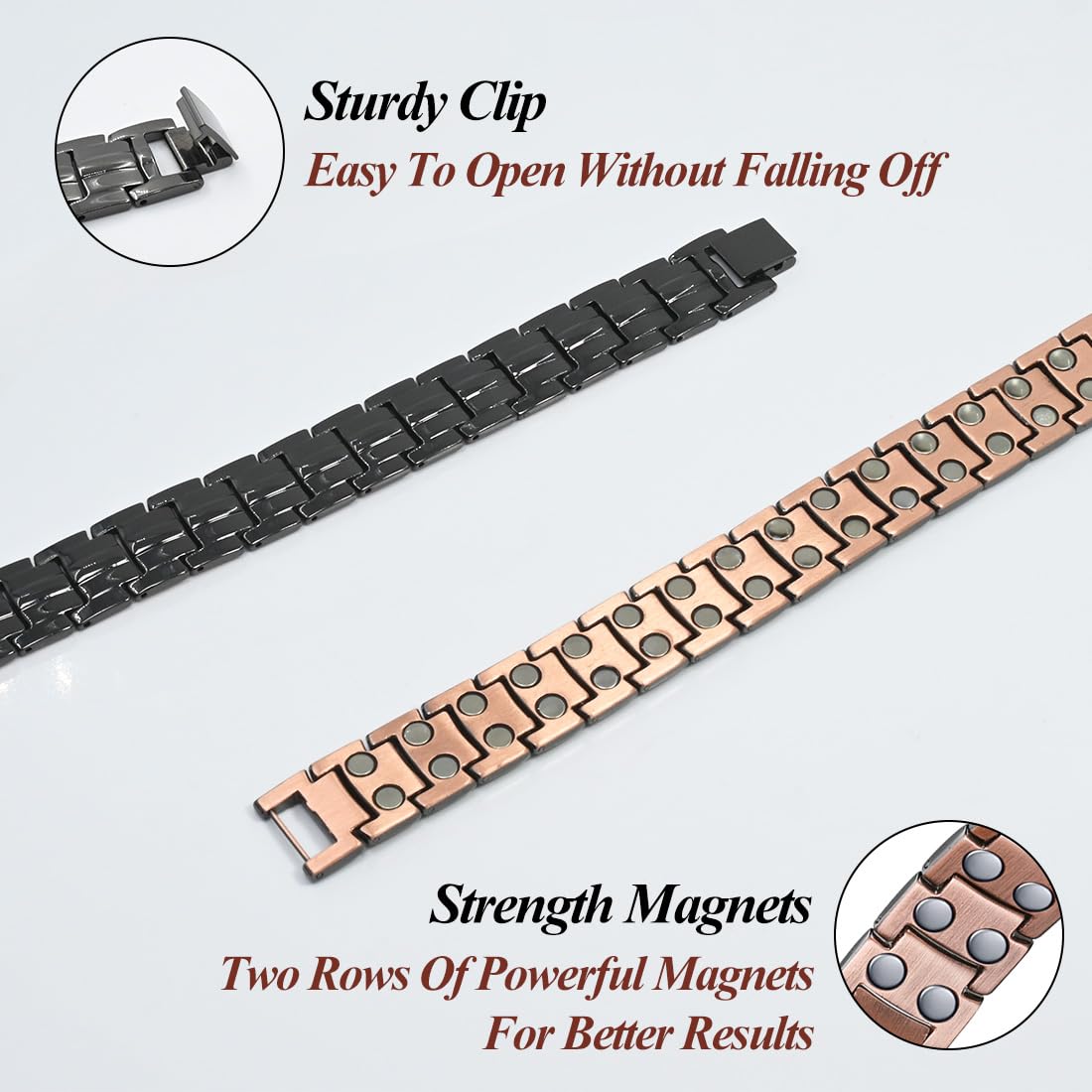 Vicmag copper bracelet adjustable tool demonstrates easy at-home resizing.