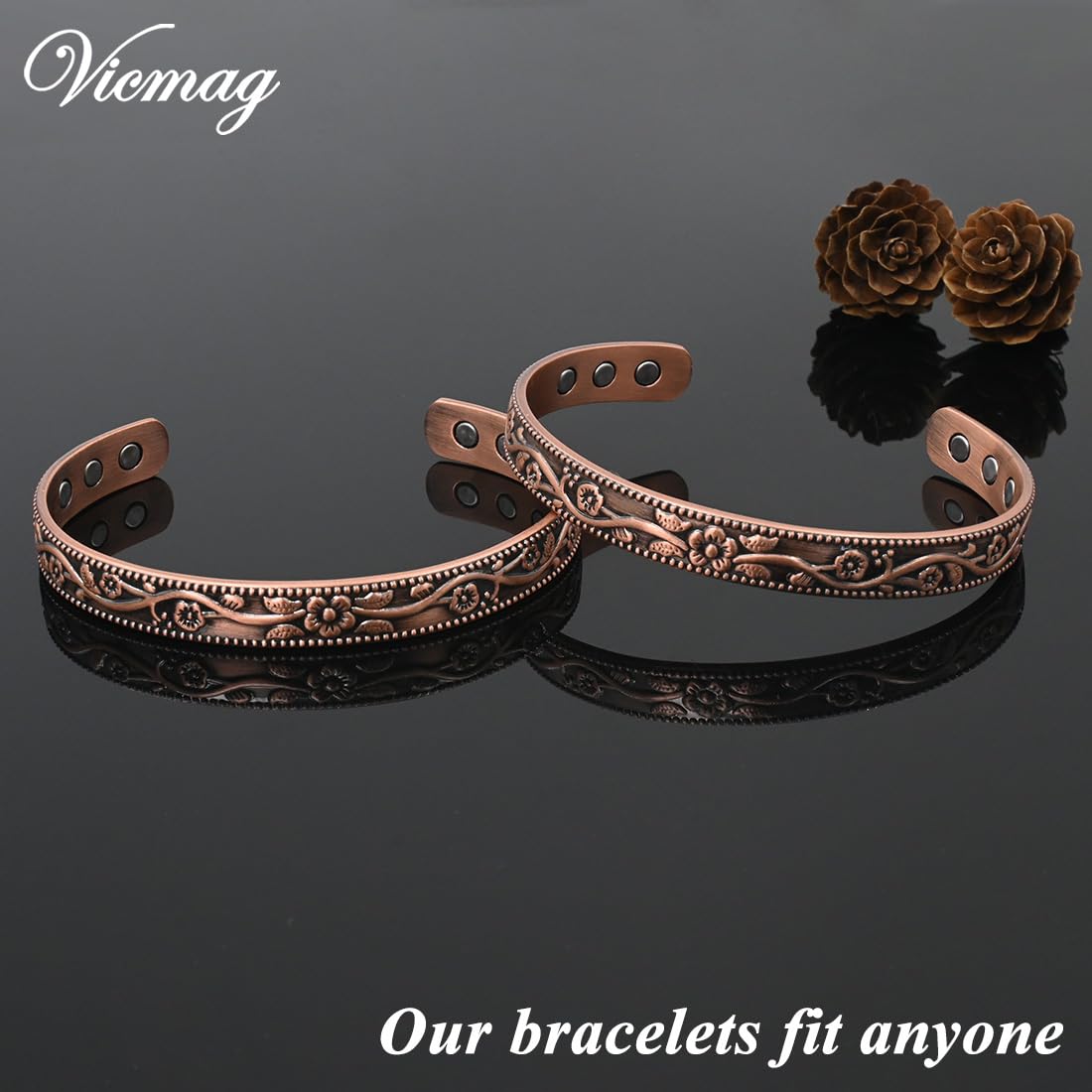 Vicmag copper bracelet for daily wear and wrist support