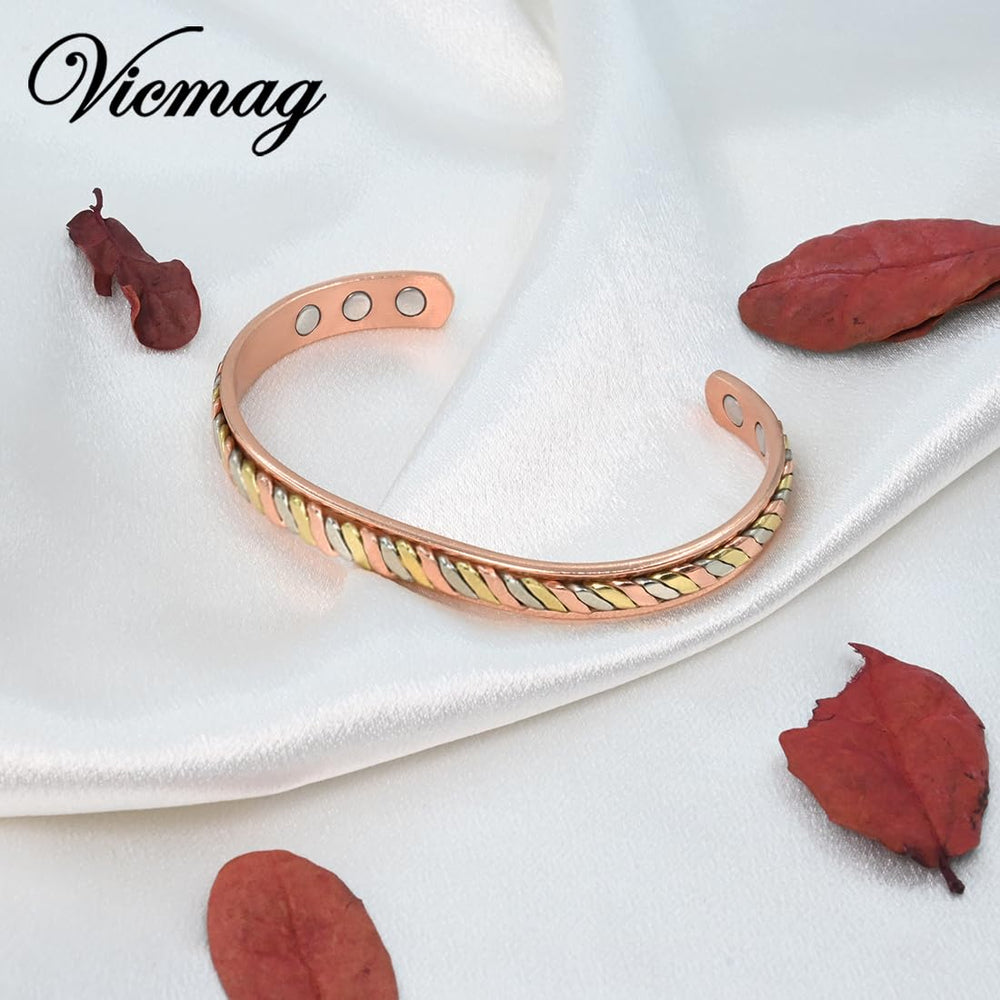 Vicmag copper bracelet arrives in a premium gift box for gifting