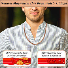 Vicmag copper magnetic necklace adjustable length for comfortable all-day wear.