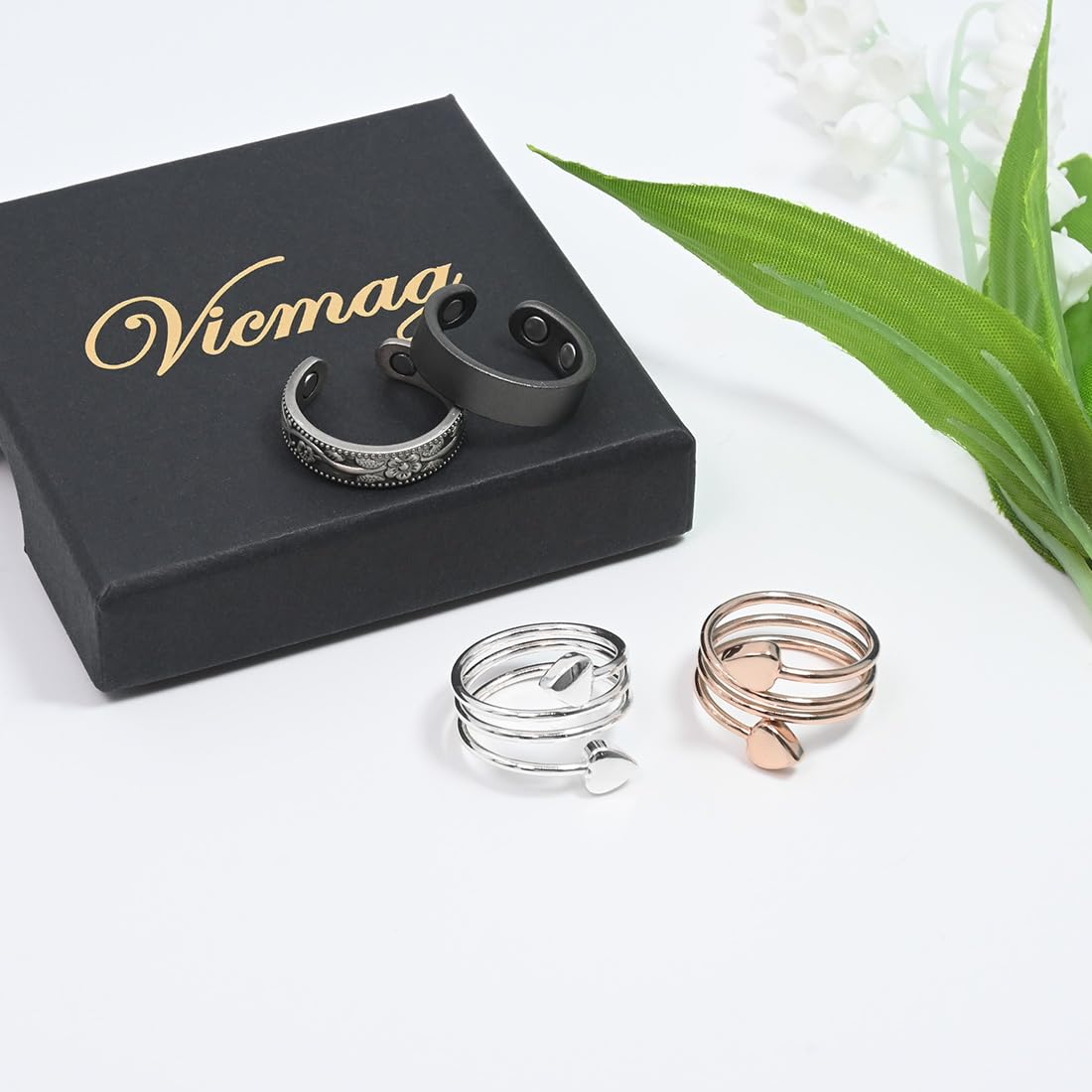 Vicmag four-design collection hinting at versatile motifs for styling.