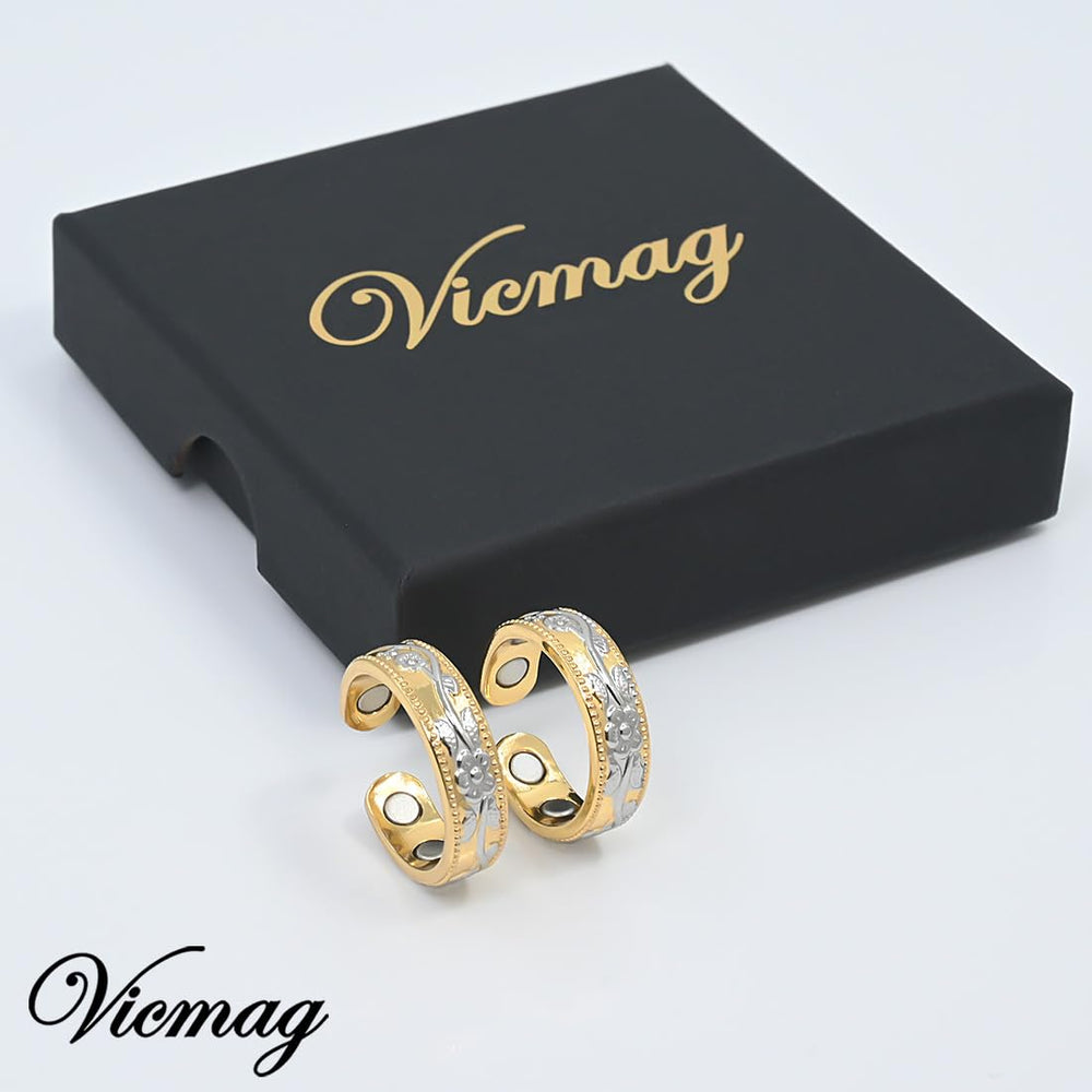 Vicmag Copper Magnetic Ring gift box presentation makes it ideal for gifting.