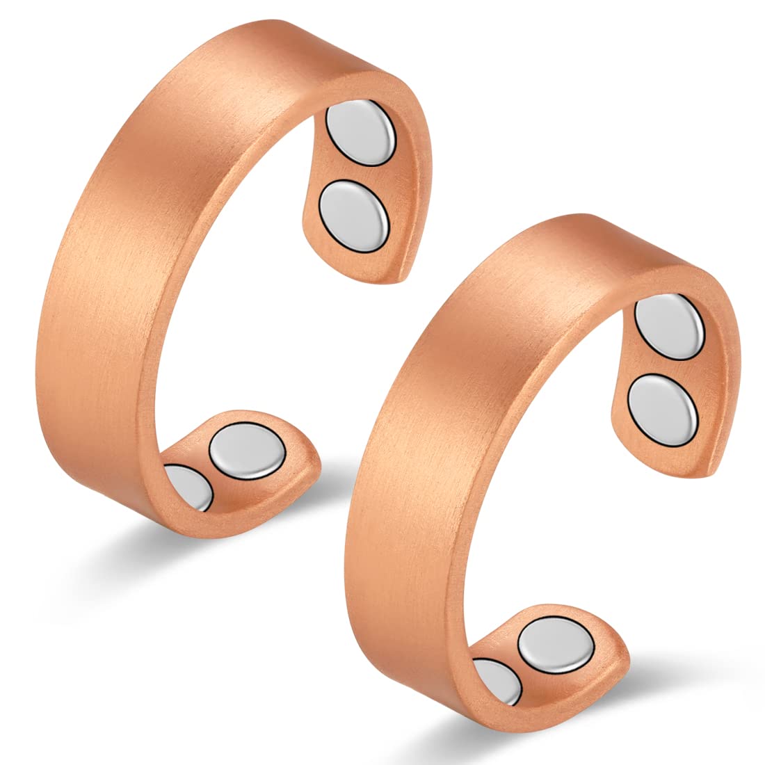 Vicmag copper magnetic ring header view showcases elegant design for everyday wear.