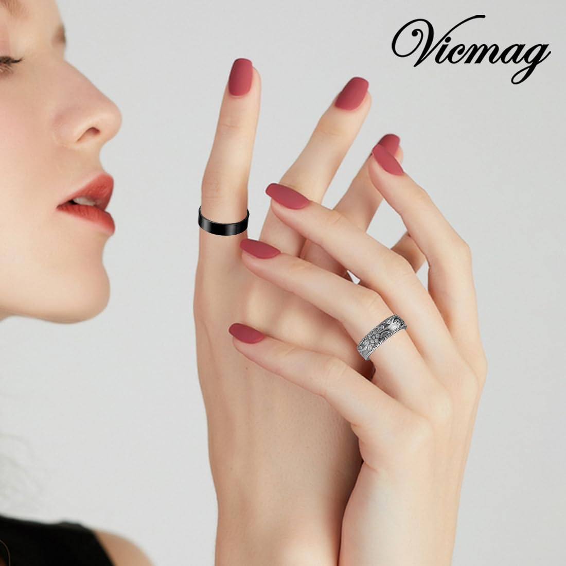 Vicmag lifestyle shot showcasing the ring as a stylish gift idea.