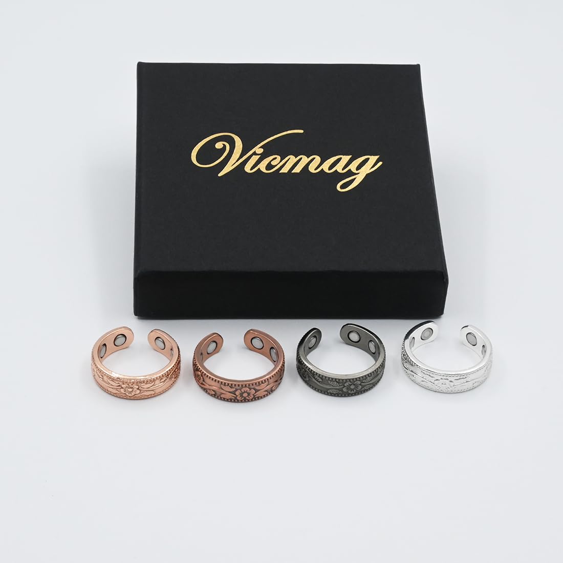 Vicmag copper magnetic ring worn in daily life for versatile styling