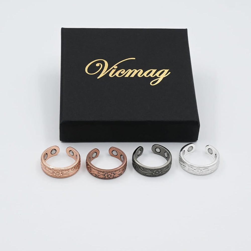 Vicmag copper magnetic ring worn in daily life for versatile styling