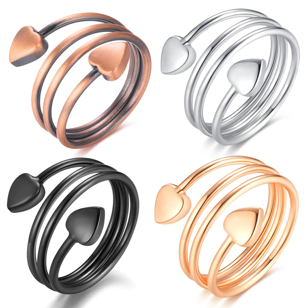 Vicmag copper magnetic ring in rose gold for elegant daily wear.