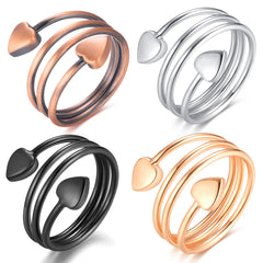 Vicmag copper magnetic ring in rose gold for elegant daily wear.