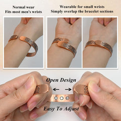 Close-up of 99.9% pure copper for durability and shine.