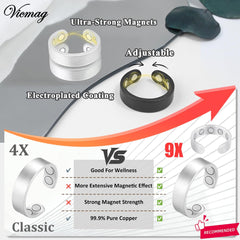 Vicmag adjustable copper ring, comfortable all-day fit.