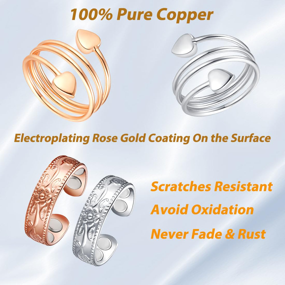 Vicmag protective coating resists tarnish and scratches on copper ring.