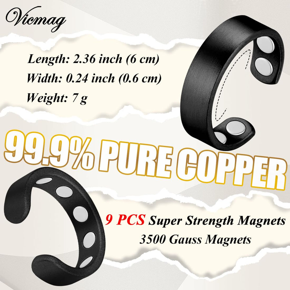 Vicmag care close-up communicates hypoallergenic copper and nickel-free safety.