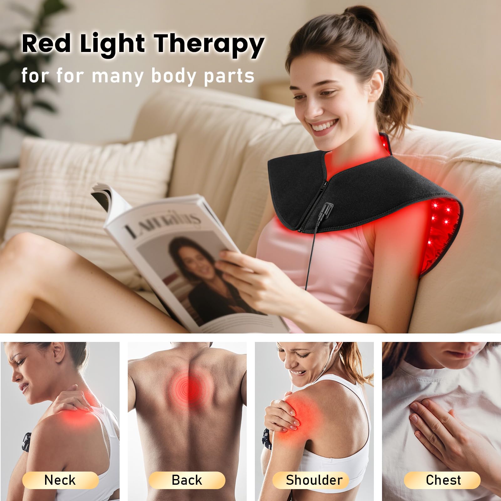 Viconor 660nm-850nm wavelengths offering deep tissue-friendly light