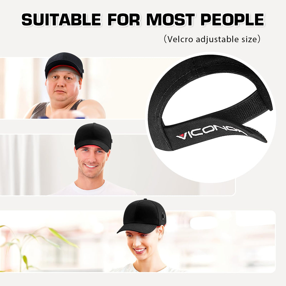 Viconor Red Light Cap in use for daily hair care.