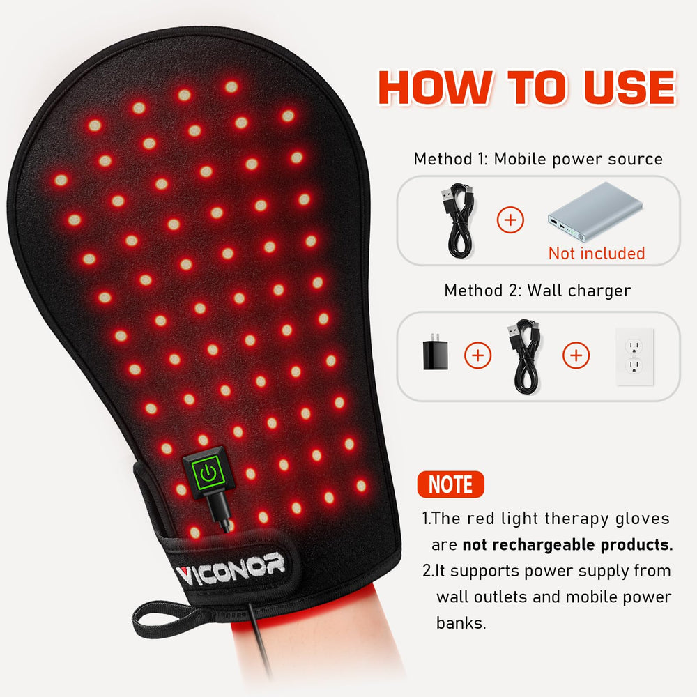 Viconor glove interface displaying four adjustable power levels
