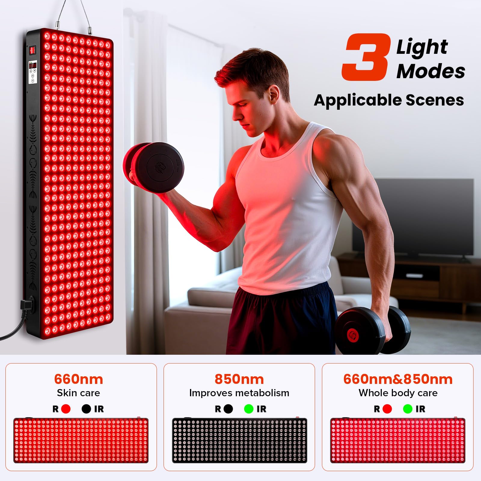 Viconor panel designed for face and body use with versatile positioning.