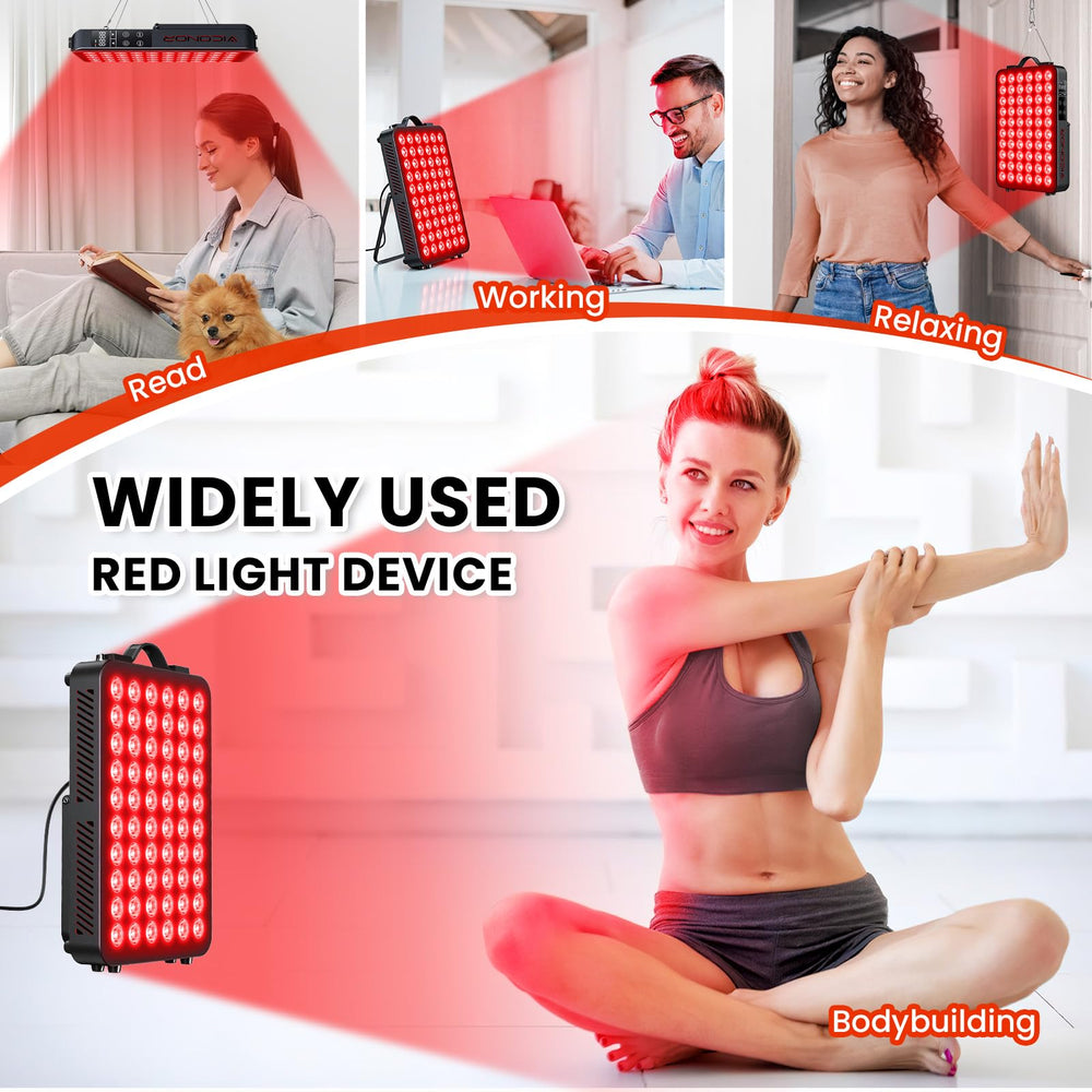 Viconor red light panel timer function for short or extended sessions
