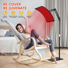 Viconor face-use angle concentrates light for targeted facial skin care sessions.