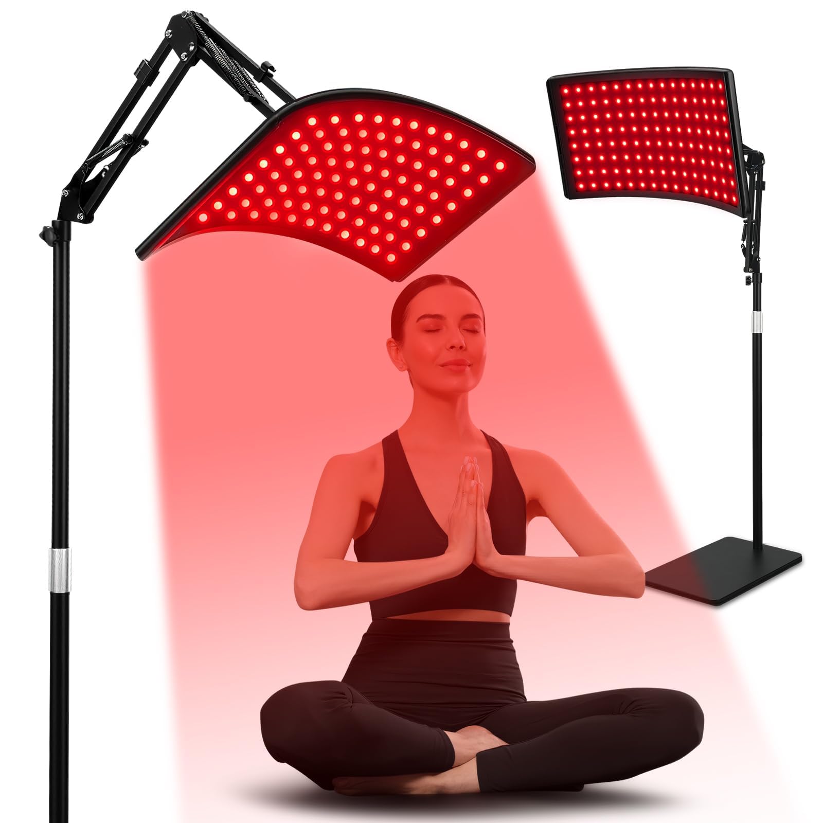 Viconor red light therapy lamp front view for convenient home use