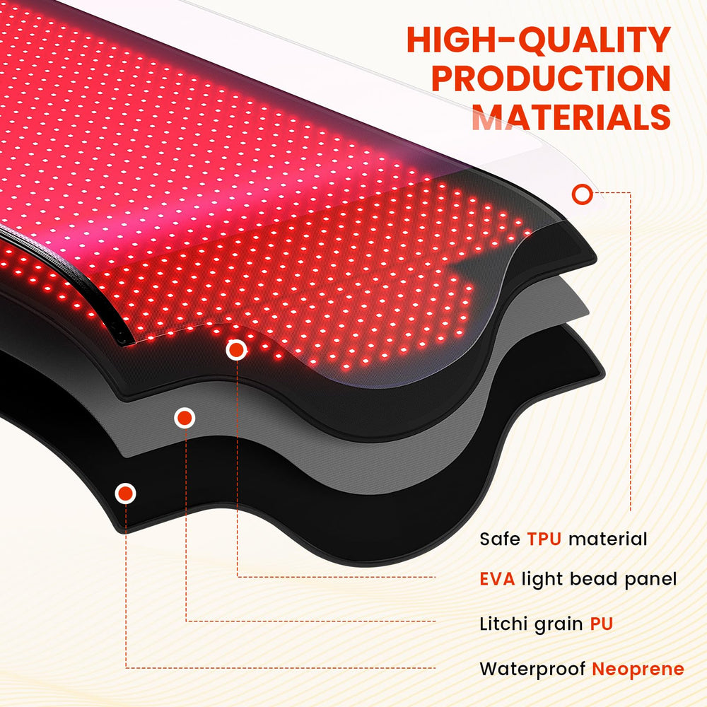 Viconor red light therapy mat home gym setup for wellness