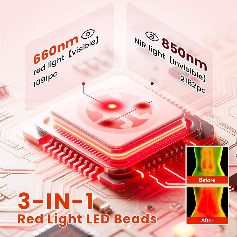 Viconor red light therapy mat user lying down supports relaxation