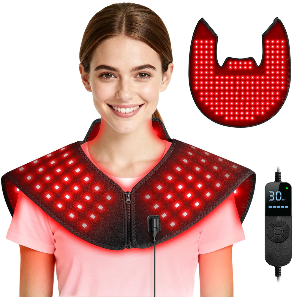 Viconor red light therapy neck-shoulder panel for deep muscle relief.