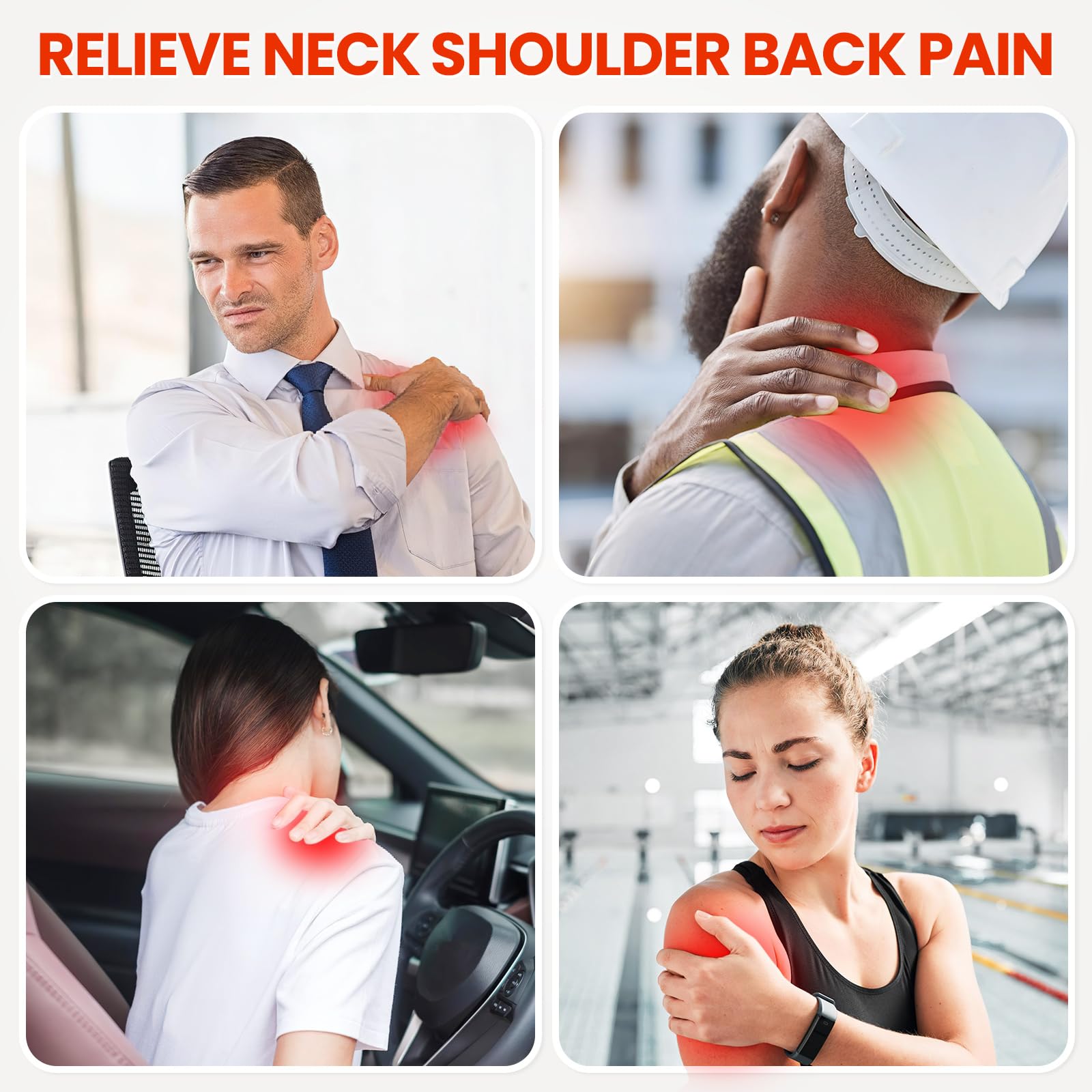 Viconor shoulder wrap front view demonstrates adjustable fit.