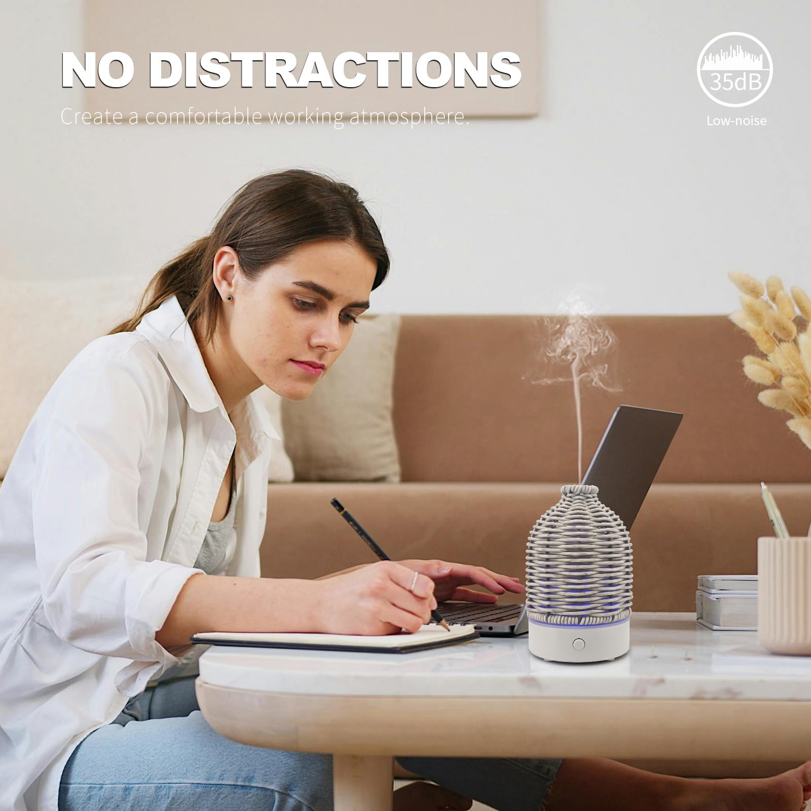 Victoria Aroma diffuser doubles as night light for soft illumination