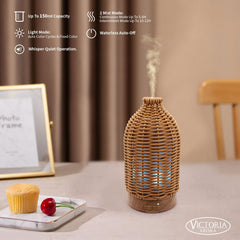 Victoria Aroma diffuser operates quietly, suitable for study or bedside use.