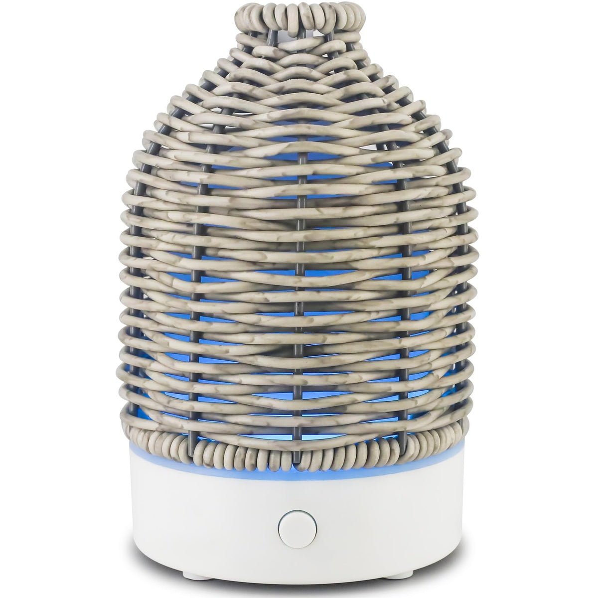 Victoria Aroma essential oil diffuser with gray rattan finish and 100ml capacity