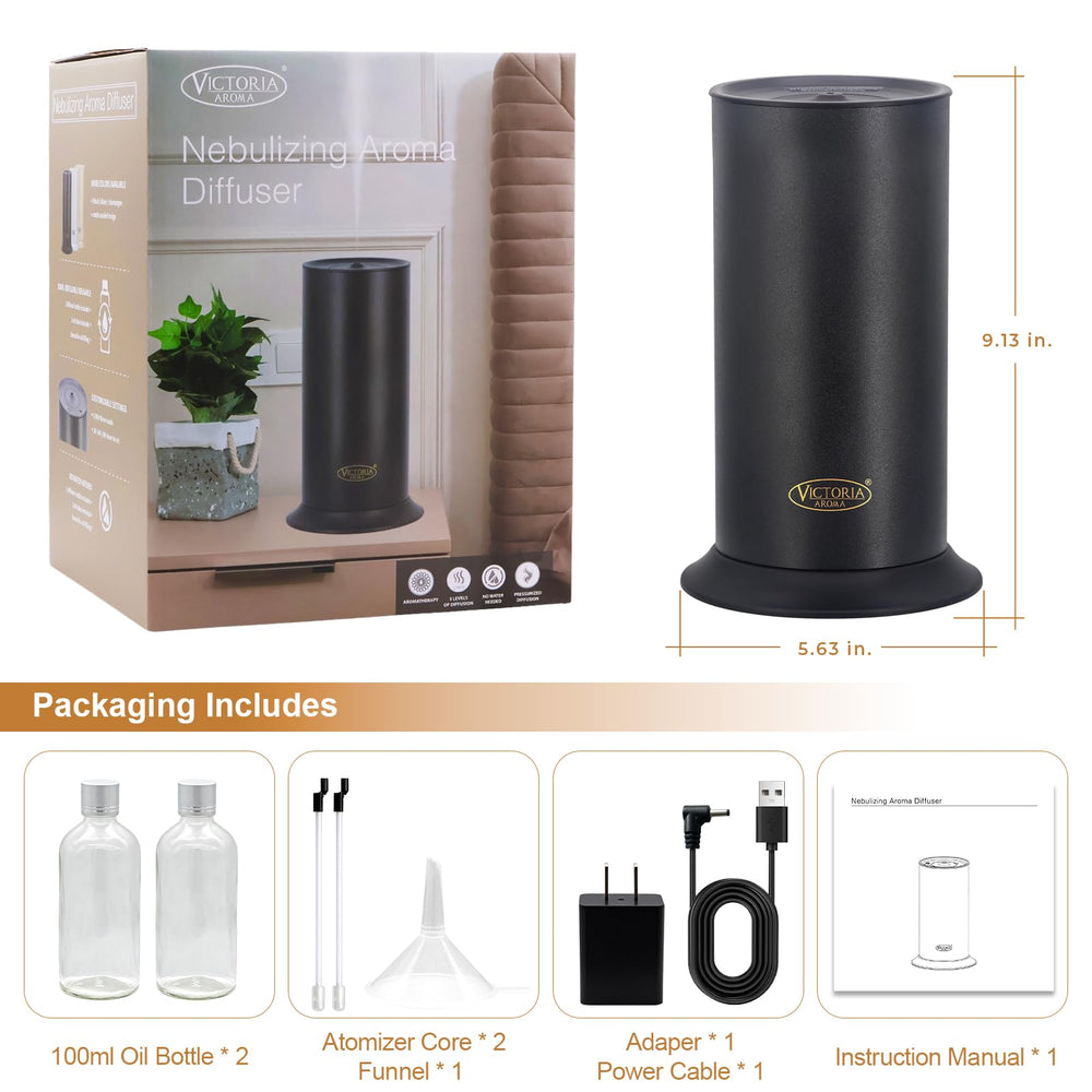 Victoria Aroma diffuser shown on a bedside table for relaxing evenings.
